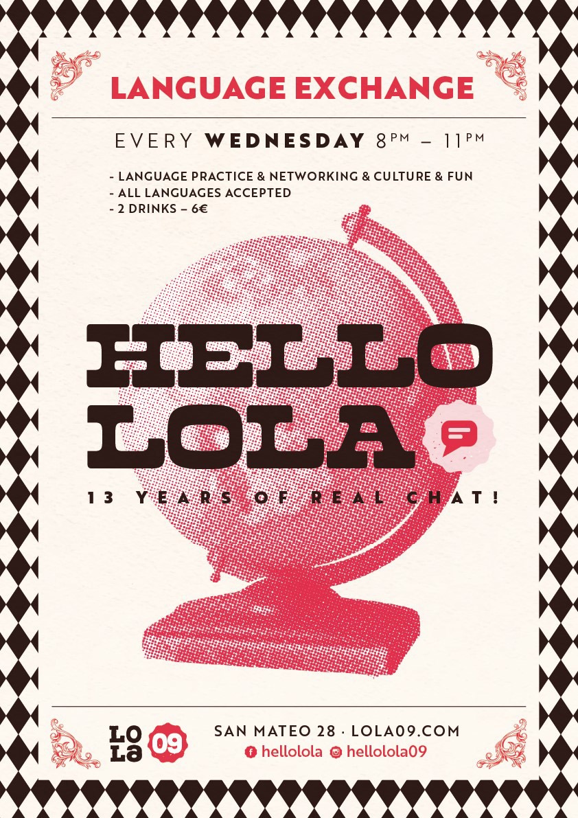 Hello Lola, intercambio de idiomas todos los miércoles